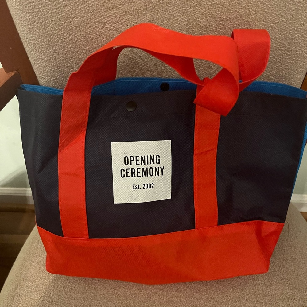 ***OPENING CEREMONY*** Vintage Logo Two-Tone Tote Bag
